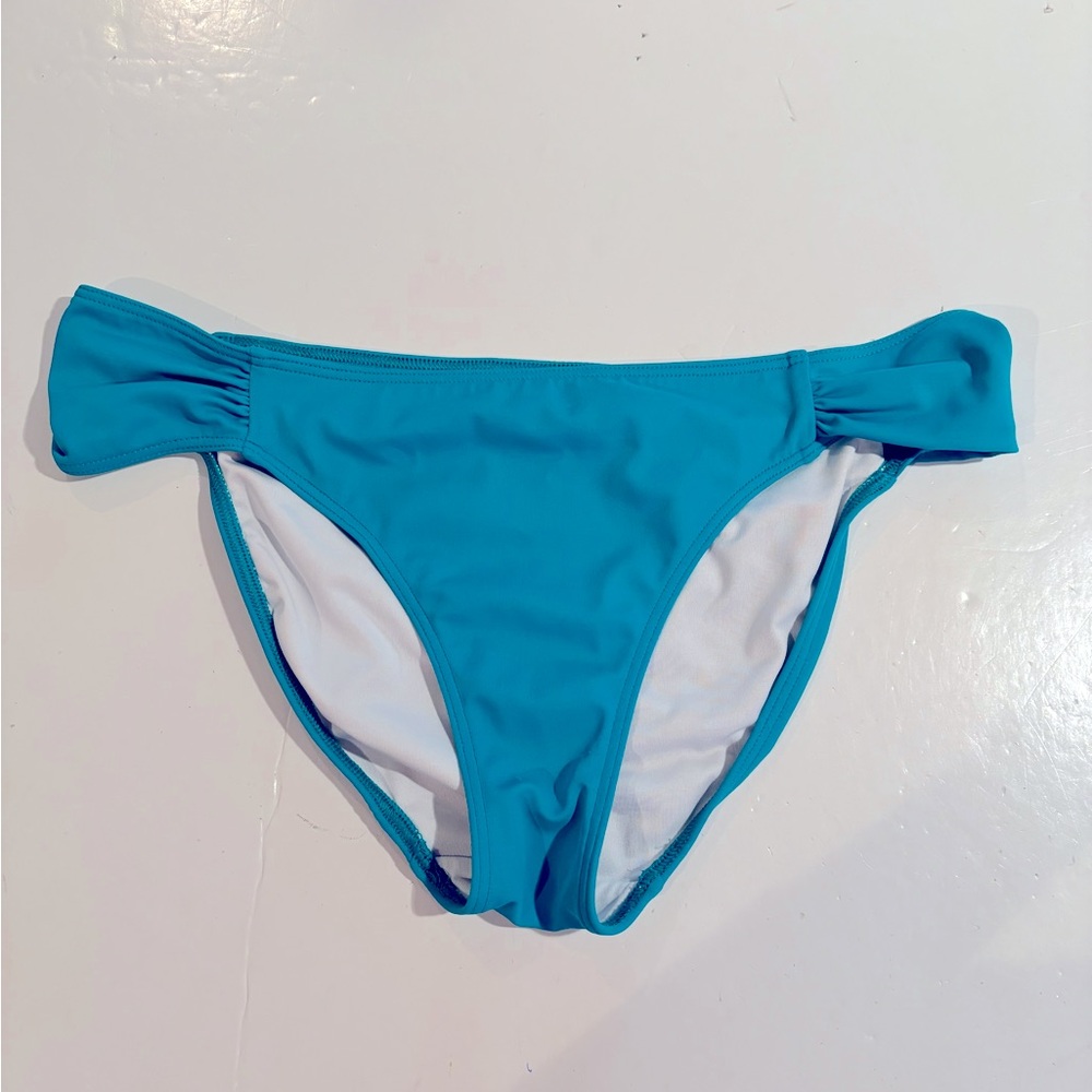 PINK Victoria’s Secret Teal Bikini BOTTOMS S